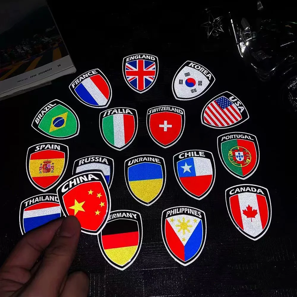 National Flag Sticker BRAZIL SPAIN CHILE CANADA THALAND RUSSIA PHILIOOINES KOREA ENGLAND FRANCE CHINA UKRAINE ITALIA SWITZERLAND