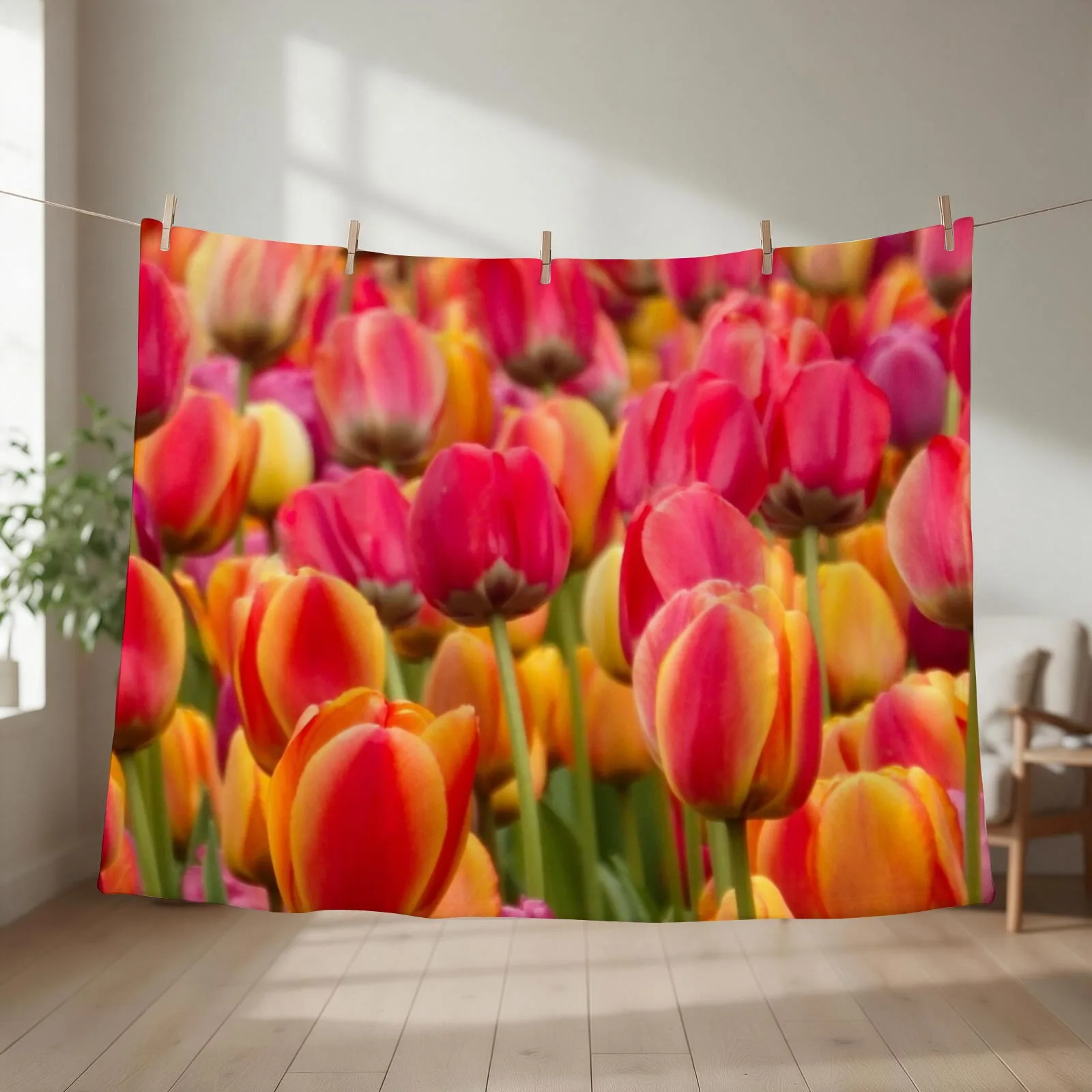 Tulips 1 Throw Blanket sofa bed Hair Extra Large Throw decorative Blankets