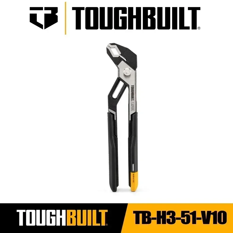 TOUGHBUILT TB-H3-51-V10 TB-H3-51-V12 Quick Adjusting Water Pump Pliers 10/12 inch Multi functional Water Heating Pipe Pliers