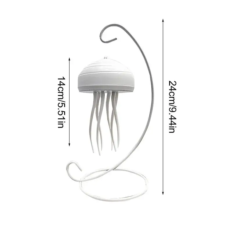 Jellyfish Night Lamp Jellyfish Shape Rotating Room LED Night Light Tabletop Light With Dynamic Rotation Design Creative Sleeping