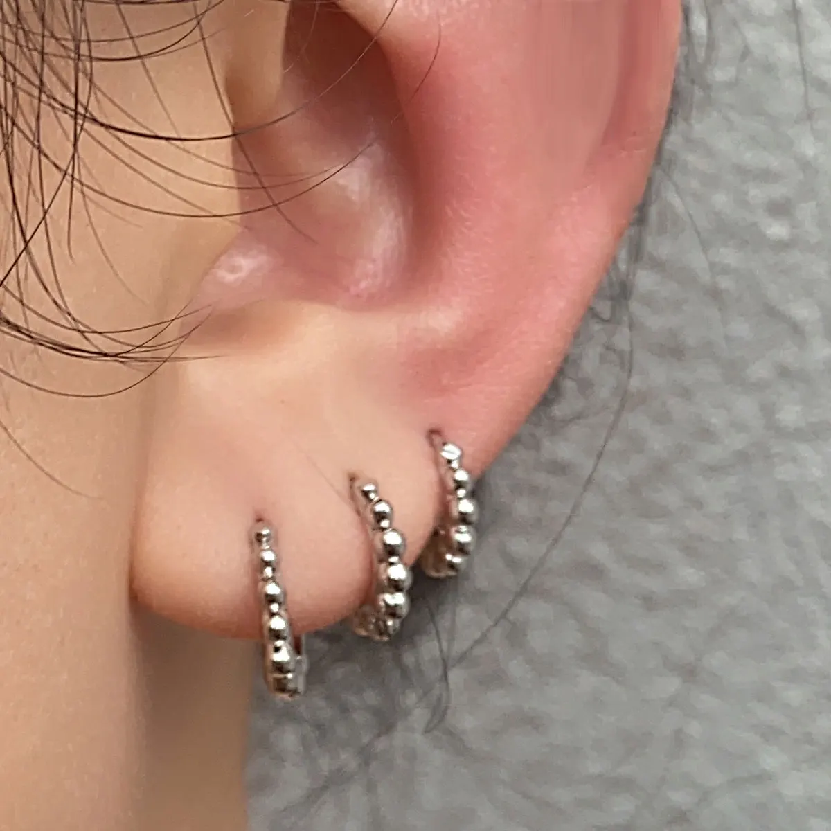 Chubby Bread Small Tiny Hoop Earrings For Women Punk Party Jewelry Trendy Gold/ Silver Color Metal Huggie Earrings Pendientes