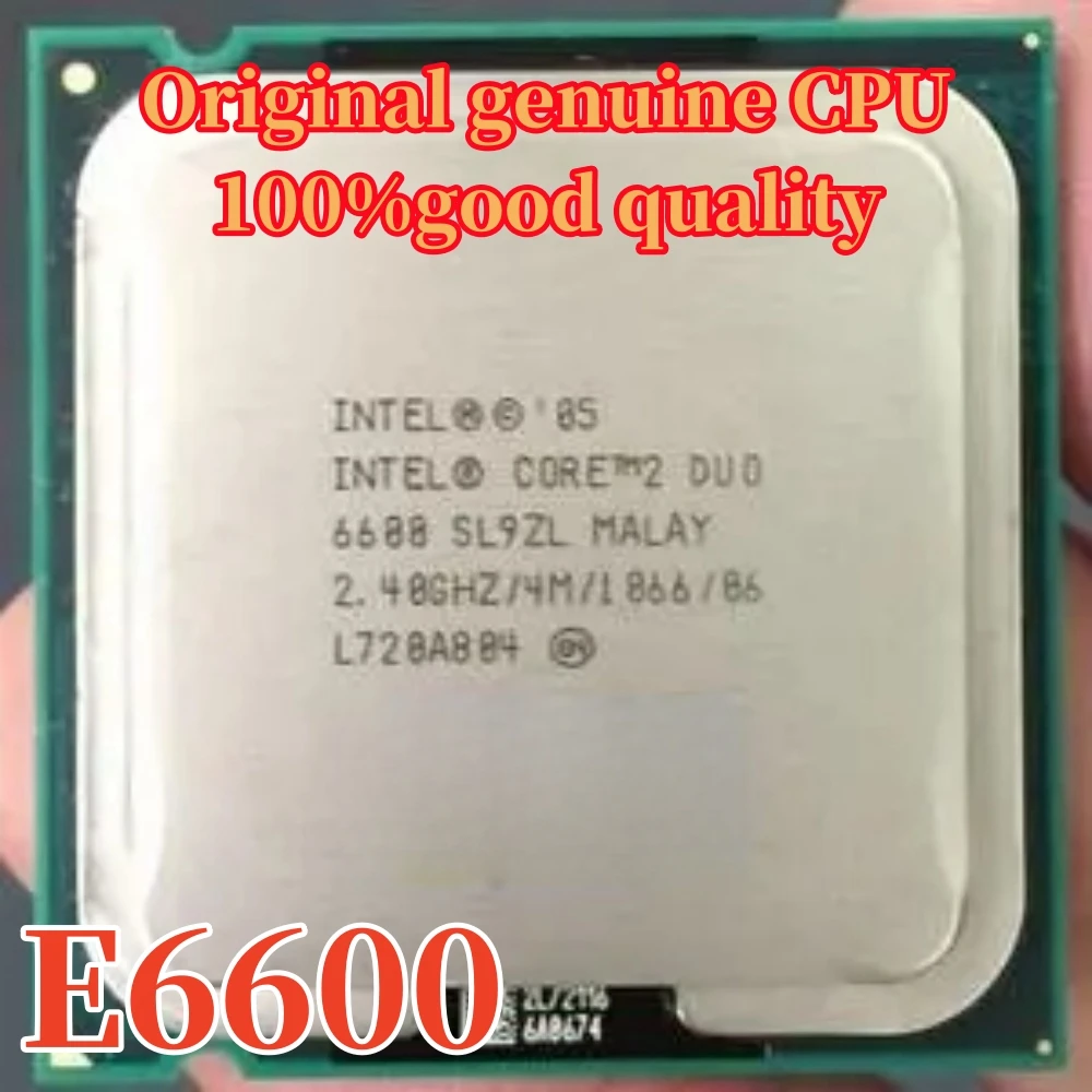 Original Intel E6600 Core 2 Duo Socket 775 processor CPU 2.40GHz 4M 1066MHz free shipping 100% test well