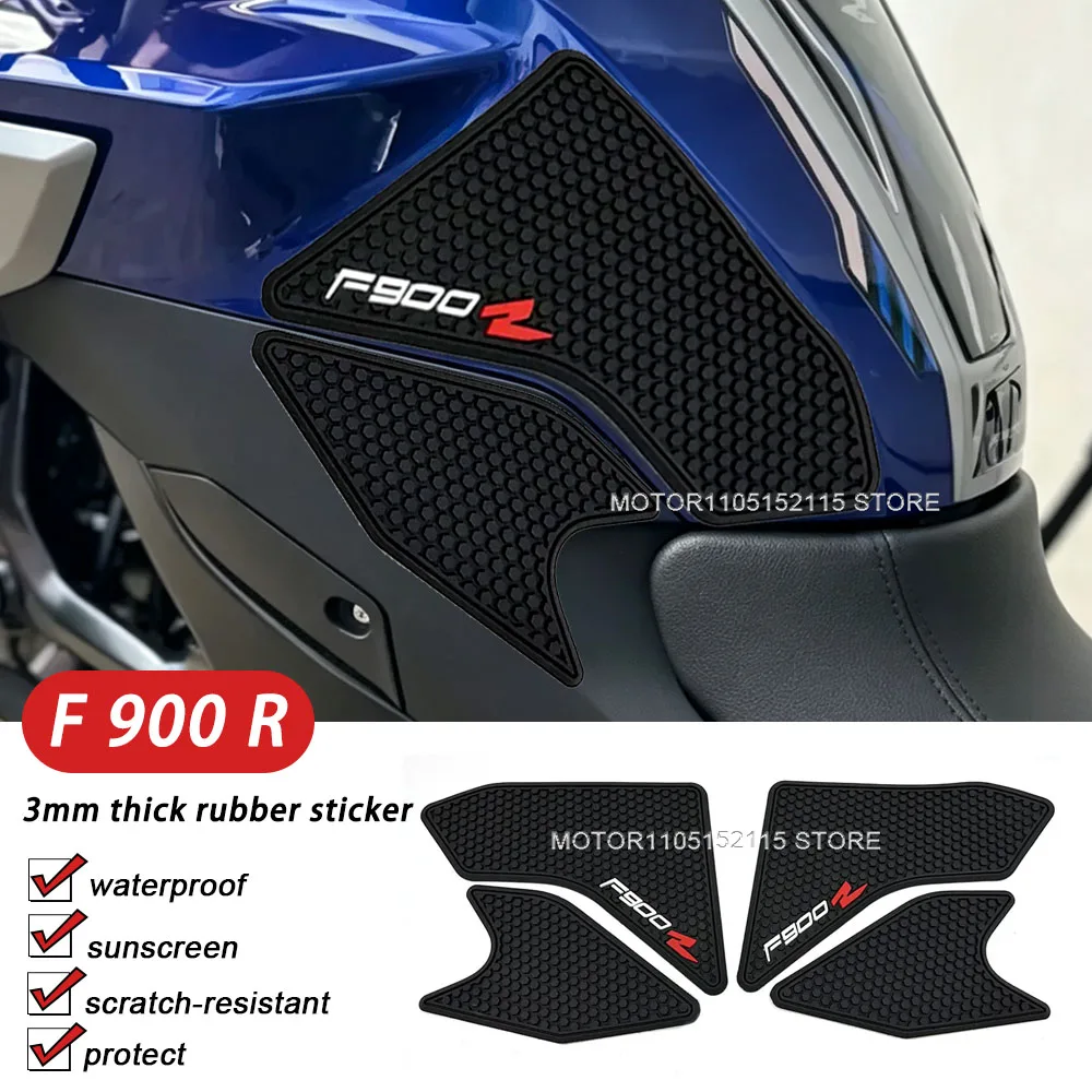 F900R 2026 Motorcycle Rubber Fuel Tank Pad Waterproof Side Tankpad Sticker Non-slip Decal Protector For F900R F 900 R f900r 2026