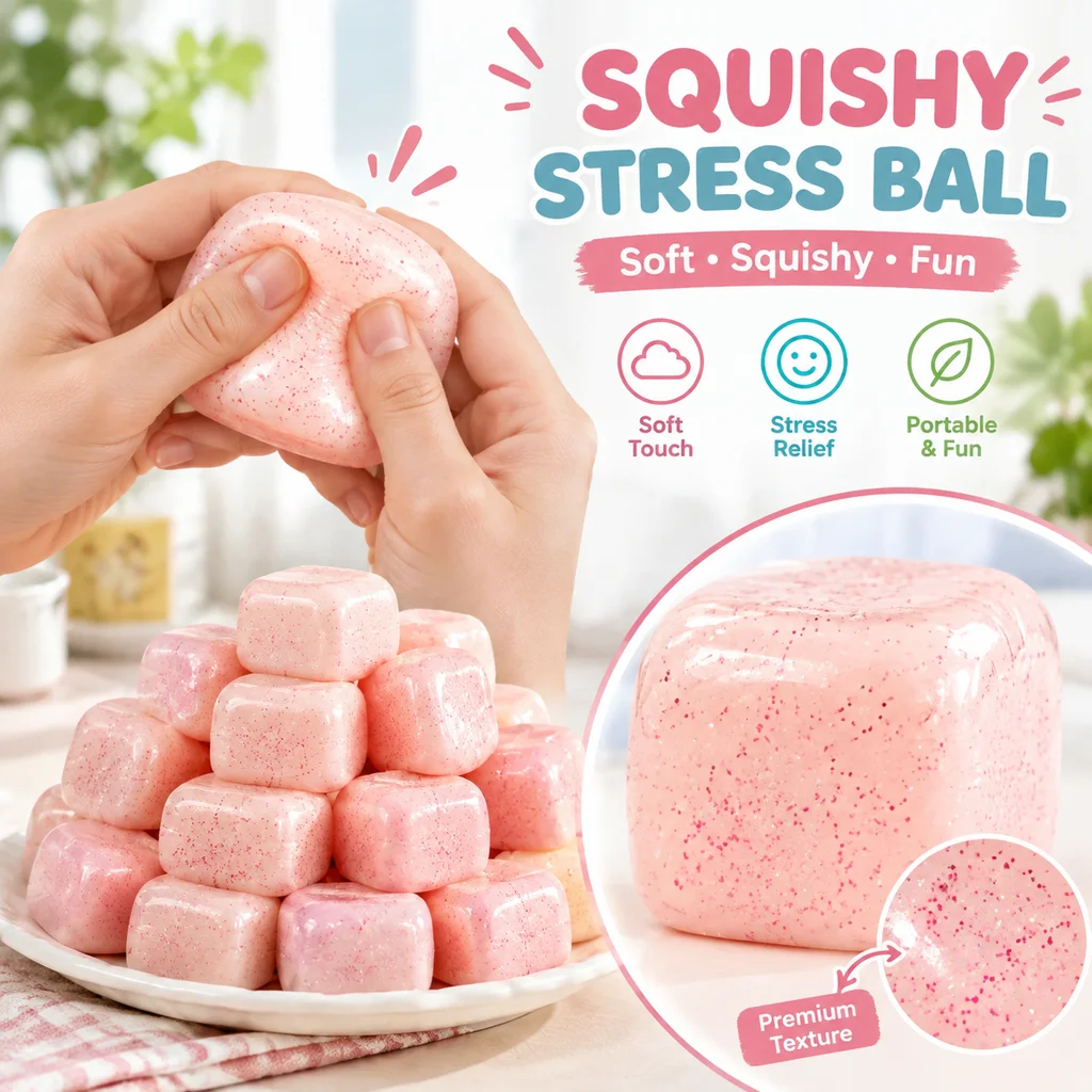 Squishy Slow Rising Mini Toast Fidget Toy 1 PC Sensory Calming Anxiety Relief Decompression Travel Toy Christmas Gifts