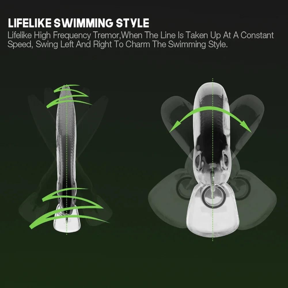 TSUYOKI الحدباء 46 غرق البلمة 46 مللي متر 4 جرام نهر الصيد Ajing لعبة إغراء البلاستيك سمك السلمون المرقط الطعم الثنائي GH46 الحدباء Wobblers