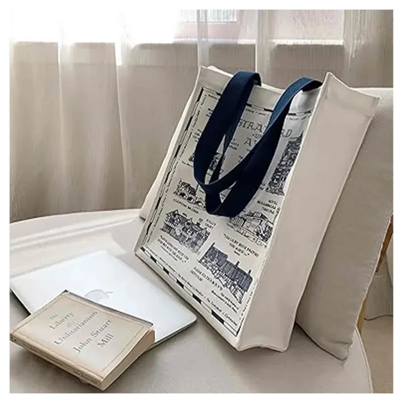 STE10 canvas  art tote bag aesthetic with zipper and Portable Washable for Women Grocery Shopping Gift Bag for Birthday