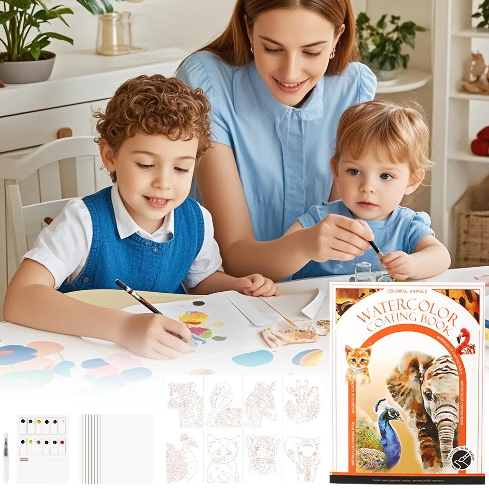 كتاب تلوين مائي 3 أضعاف محمول احترافي رسم مائي كتاب رسم للكبار للمبتدئين الفنانين السفر المدرسي المنزلي