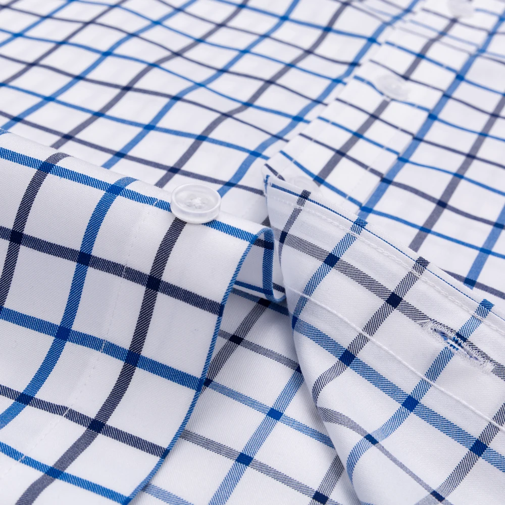 قميص رجالي منقوش بياقة منتشرة - مراجعة Men Formal Office Wear Shirts وسعره