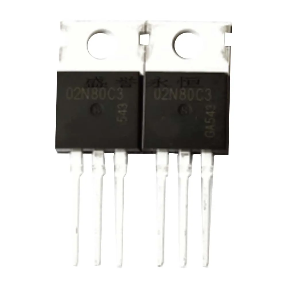 2 PCS SPP02N80C3 TO-220 02N80C3 Power Transistor Features