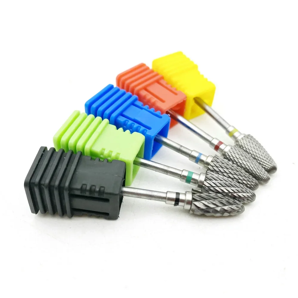 21 Sizes Tungsten Carbide Nail Drill Bits Machine Nail Cutter Nail File Manicure Carbide Nail Drill Bit&Dental Burs