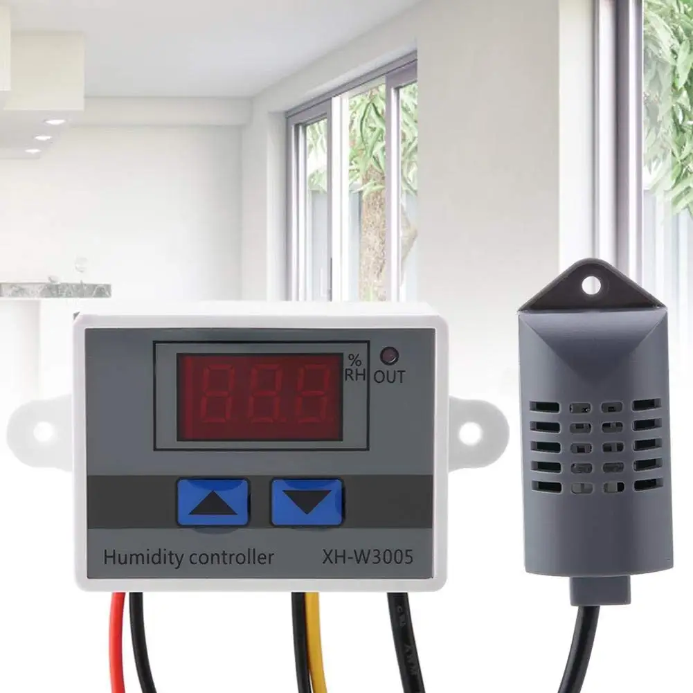 Imagem -06 - Humidistat Número Umidade Medidor 12v 24v 110v 220v Regulador de Comutação Controle Umidade Mais Regulatorumidade Sensor W3005