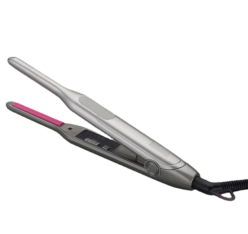 

Mini Hair Curler Narrow Hair Straightener 2 in 1 Ceramic Thinnest Flat Iron With LED Display For Short Hair Beard