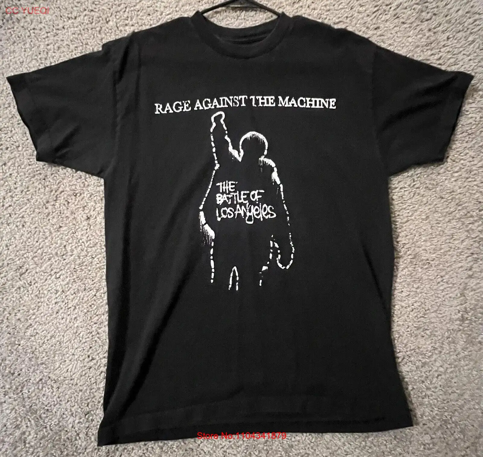 Vintage 1999 Rage Against The Machine Battle Los Angeles Tour T-Shirt L VTG Band