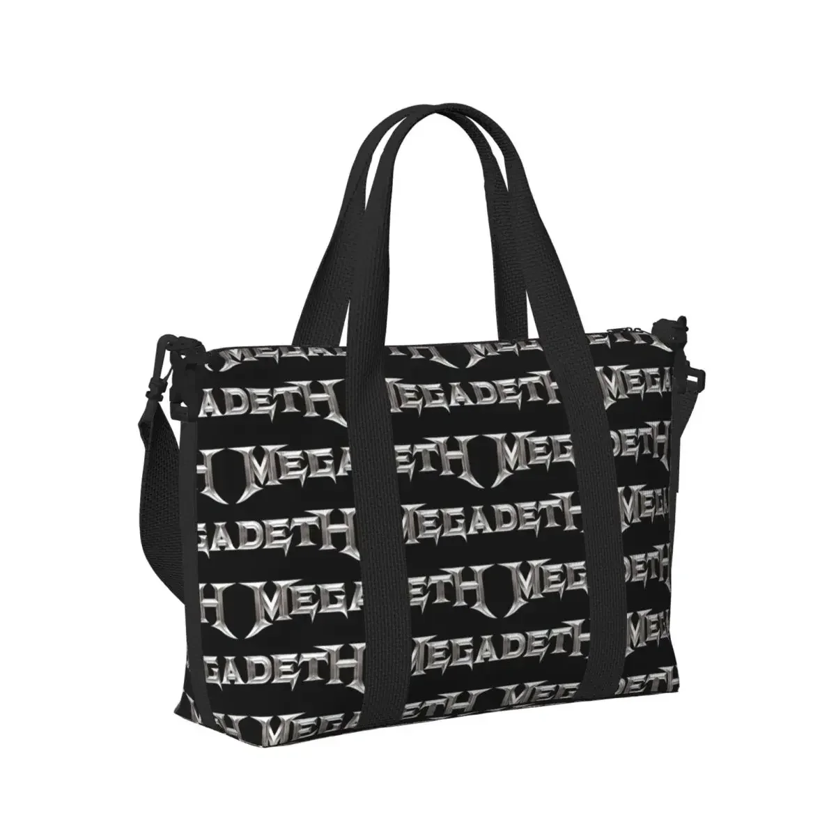 

Heavy Metal Rock Roll Music M-Megadeths-S Print Beach Travel Bag Tote Bags for Gym Sport Women Shopping Duffle Shoulder Bag