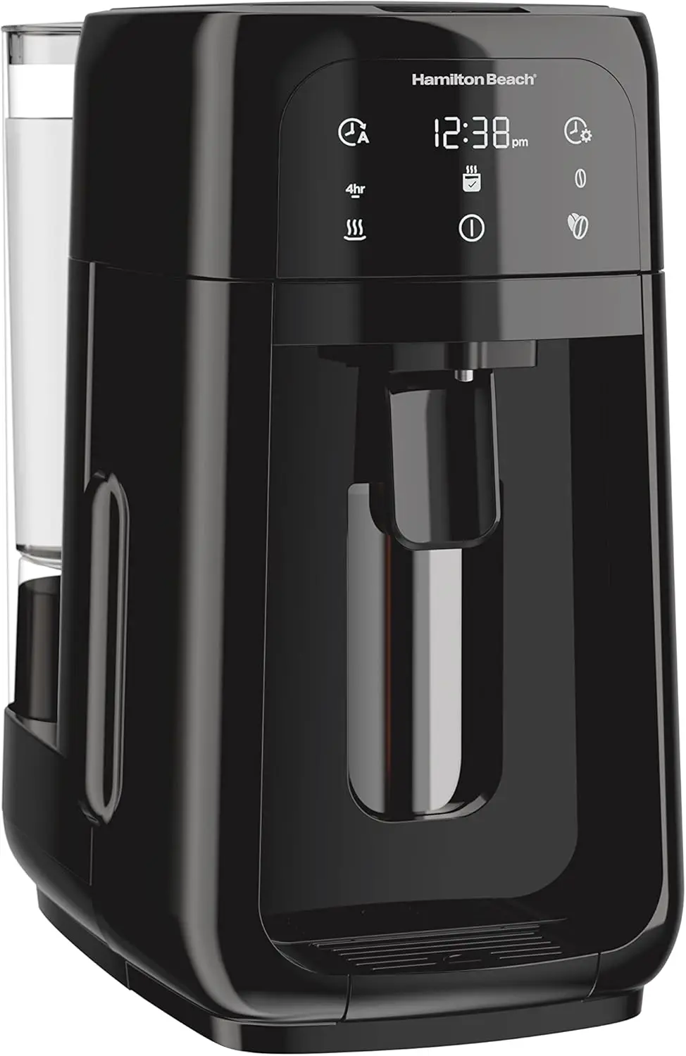 

One Press Programmable Dispensing Drip Coffee Maker with 12 Cup Internal Brew Pot, Removable Water Reservoir, Black Next Gen (47
