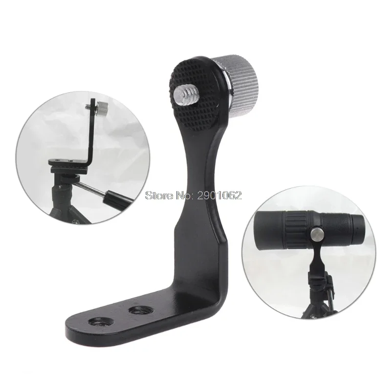 Metal Binocular Mount Holder Dedicated L Adapter with Tripod Connector Drop ship