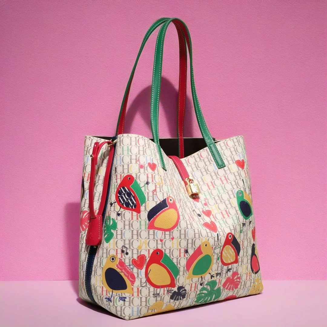 CHHC Design alla moda e di lusso primavera 2024 nuova borsa da donna Jacquard borsa a tracolla da pendolarismo colorata da donna