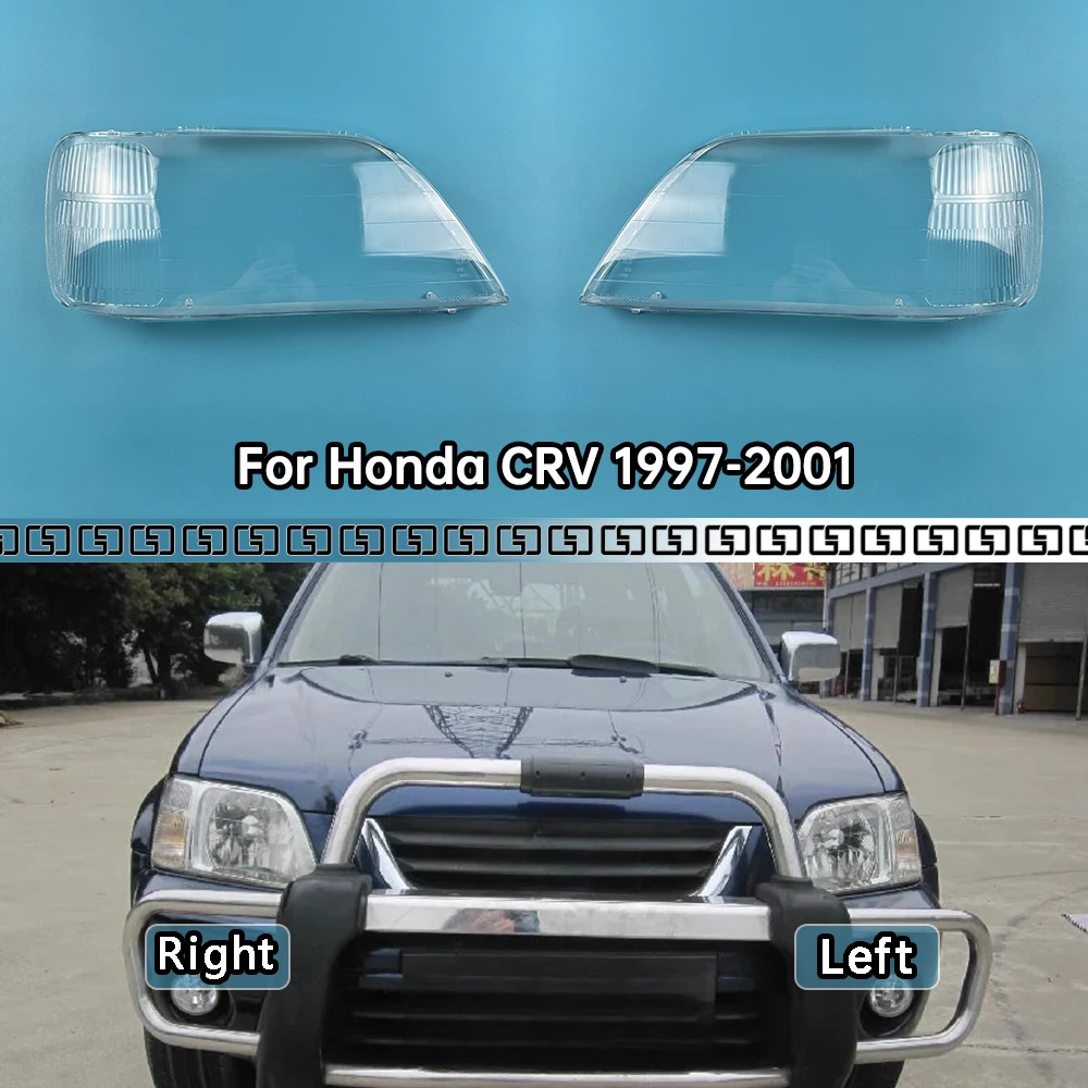 

For Honda CRV 1997-2001 Front Headlamp Transparent Cover Lampshade Lamp Shell Masks Headlight Shade Lens Plexiglass