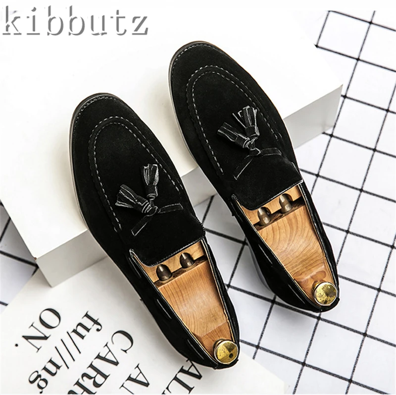 

Fashion Suede Tassel Leisure Men's Shoes Classic British Style Soft Moccasins Men Loafers High Quality Flats Driving Shoe