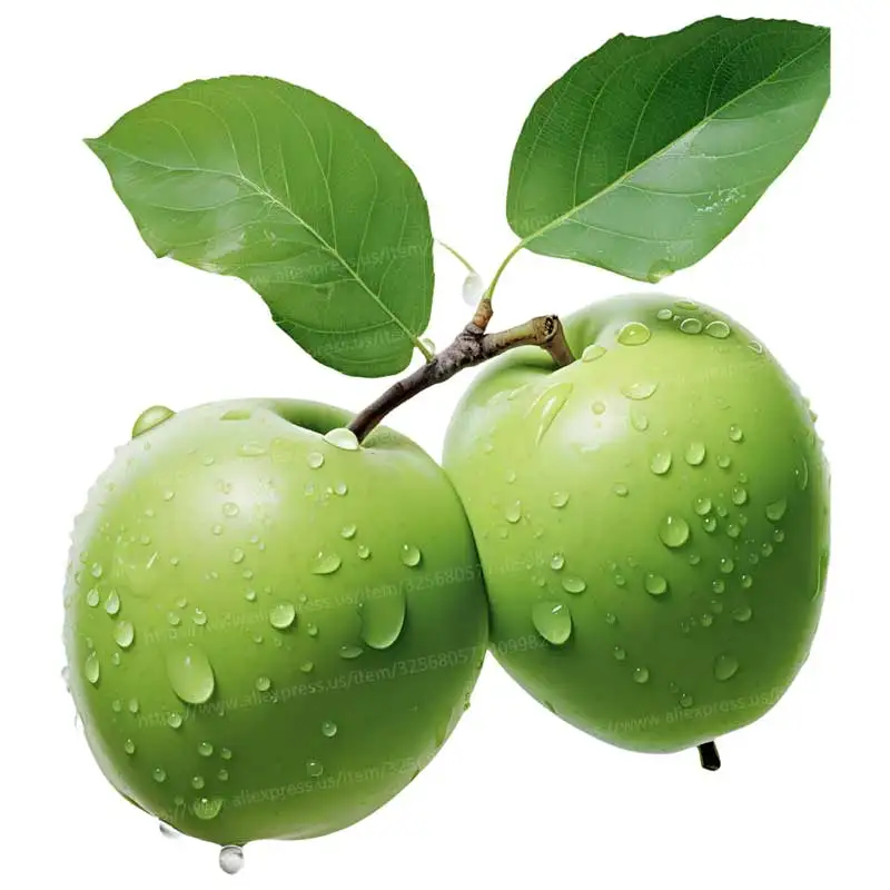 Green Apple Wall Stickers Kitchen Decoration Dining Room Living Room Cabinet Refrigerator Home Decoration Decal Stickers M1205
