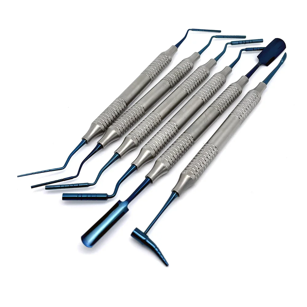 6Pcs Dental Instruments Kit for Bone Graft & Powder Filling Restorative Procedures with Spatula Filler Implant Tools Set