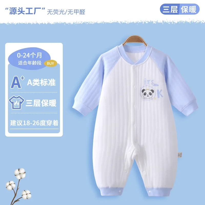 Pasgeboren Klasse A Jumpsuits zonder been Baby Onesie Luchtkatoen Schattige dierenkinderkleding Lente Herfst Wrap Scheten Pyjama Kruippak