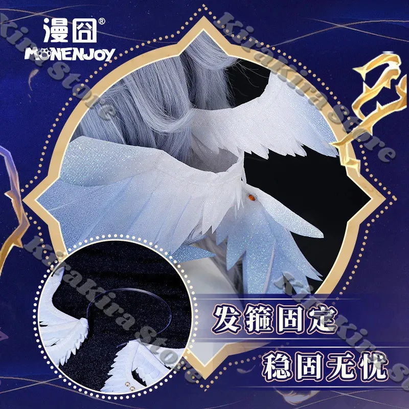 Honkai: 스타 레일 일요일 6 날개 머리띠 머리 장식 코스프레 무대 소품 머리 장식 의상 Hallowmas Anime Comic-con Decor