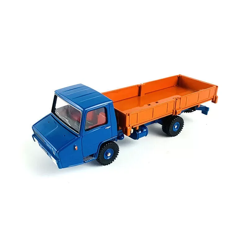 Car Model For Collection Berliet Stradair Benne Basculante Laterale Orange & Blue 1/43 Model CL6921 NOREV