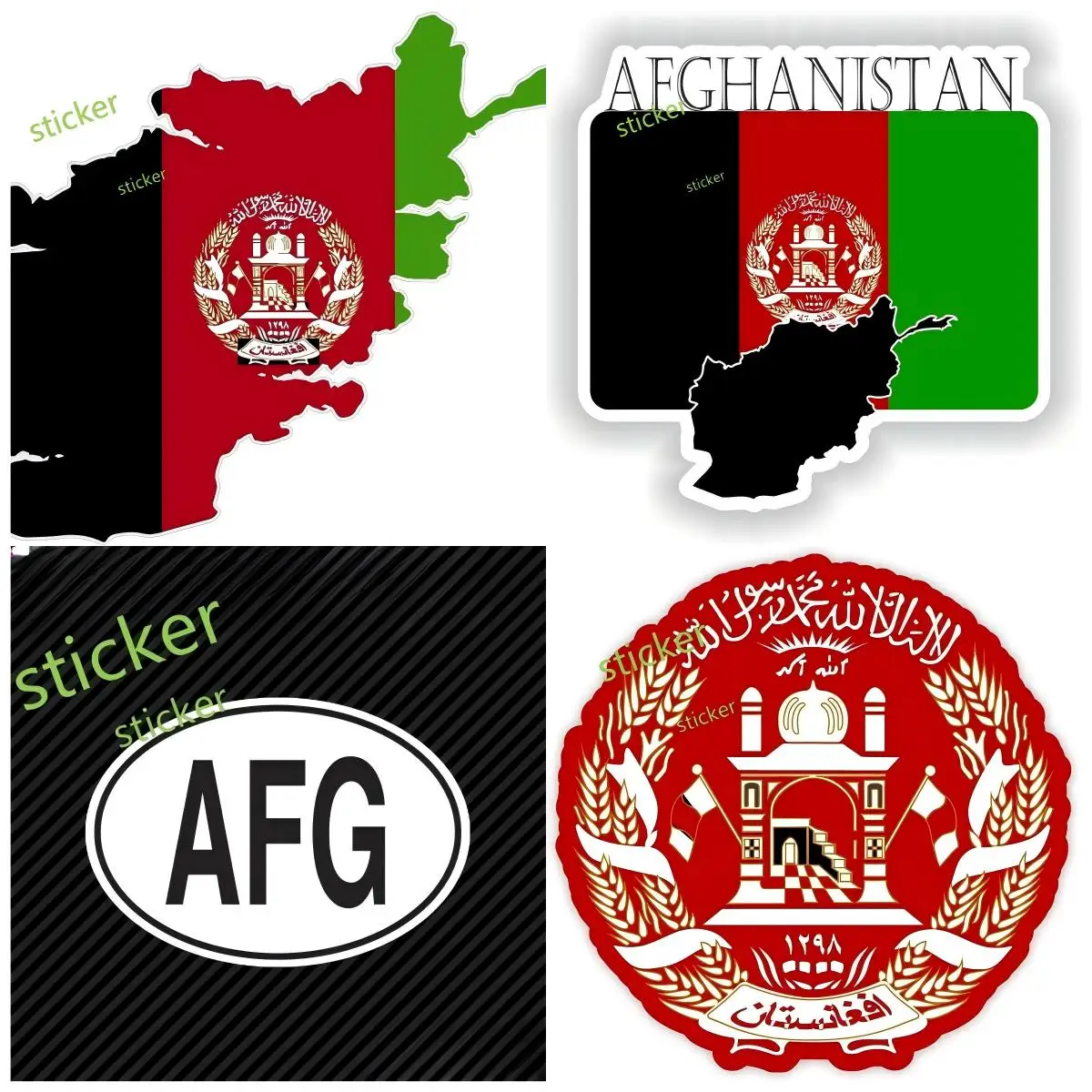 

Afghanistan Waving Flag Car Bumper Sticker Decal Fashion Motorcycle Bumper Window Decal Laptop Stickers