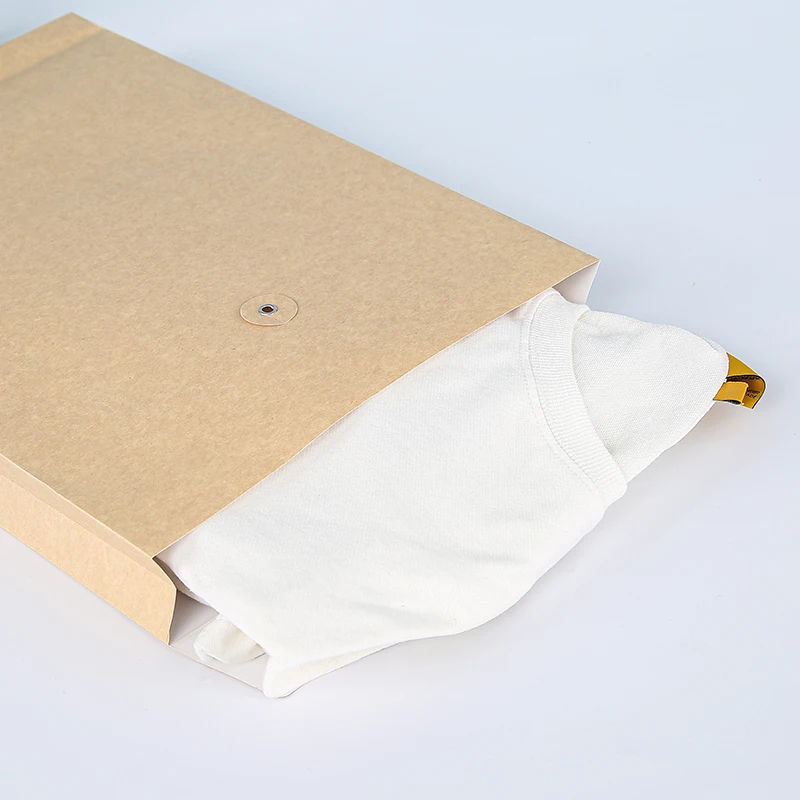 10Pcs Blank Kraft Paper Envelope Bag T-shirt Clothing Packaging A4 File Express Bag Gift Packing Envelope