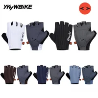 YKYW Italia interfaz Pad guantes de ciclismo para hombre verano transpirable absorción de golpes medio dedo guantes de bicicleta bicicleta de montaña MTB