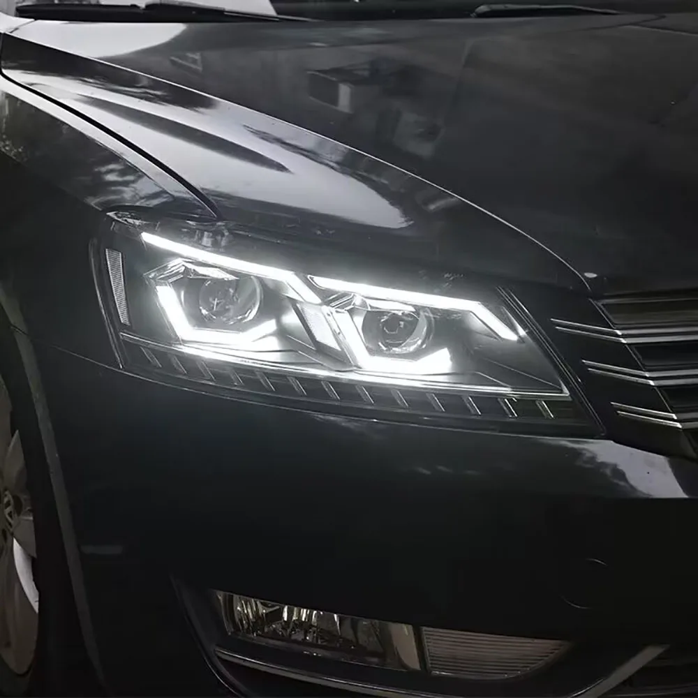 For Volkswagen VW Passat B7 2011 2012 2013 2014 2015 Headlamp Cover Shell Lamp Mask Headlight Shade Transparent Lens Lampshade