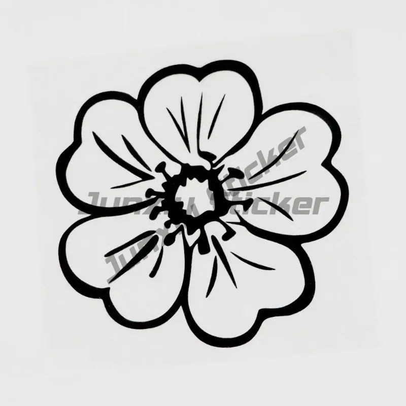 

Pretty Plant Flower Vinyl Motorcycle Car Sticker Decal Covering Scratches