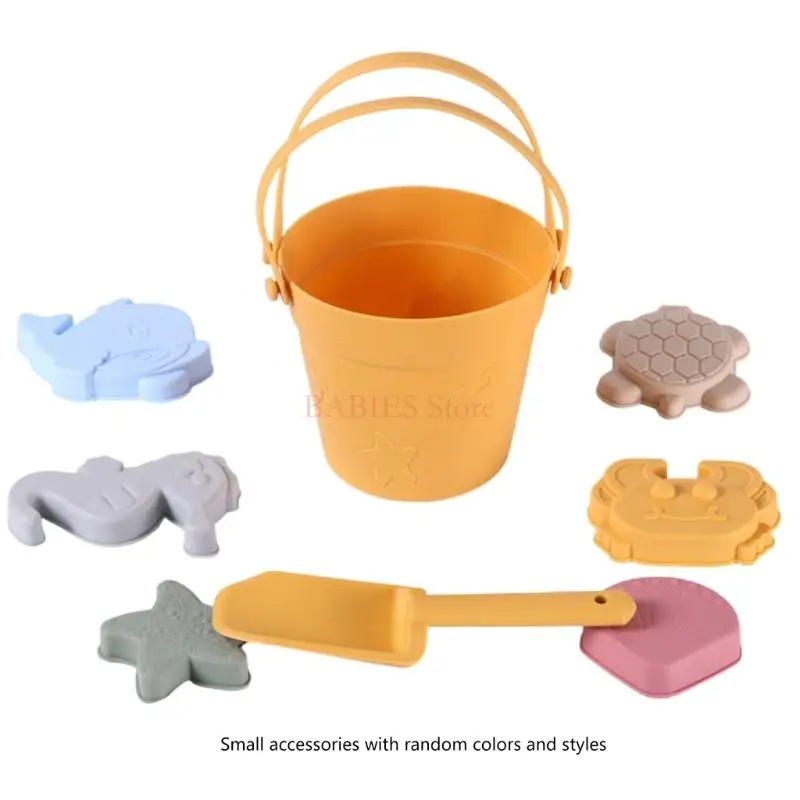 Colorful Sand Bucket Baby Birthday Gifts Baby Sand Toy Shovel for Beach Kids Sand Games Tool Kids Todders