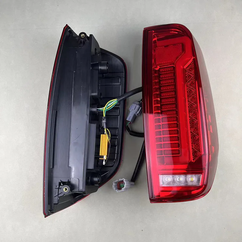 Tail Light warning lamp Brake Lamp For Nissan Navara D40 2005-2015Red black LED Taillight Car styling Rear