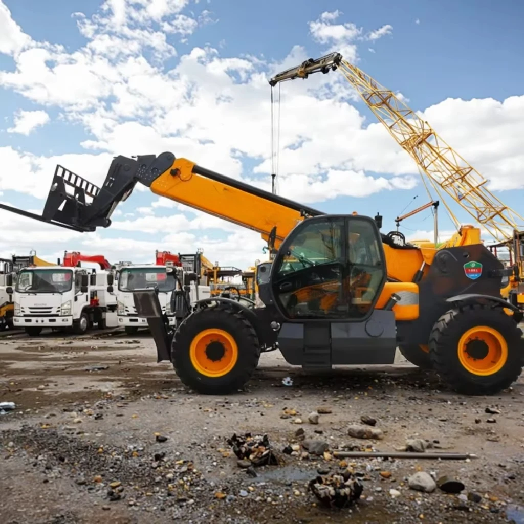 Ce Certified 4.5 Tons Telescopic Forklift with 18 Meters Compact Telescopic Loader Diesel Engine