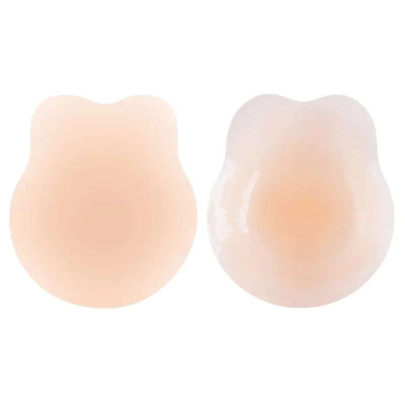 

Breathable Silicone Breast Patches with High Texture Lifting Rabbit Ears Chest Patches Anti Glare Non Marking Anti Saggi Bra