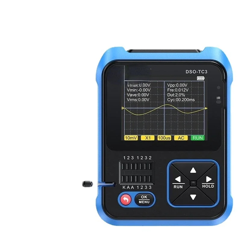 Fnirsi Three-in-One DSO-TC3 Digital Oscilloscope Transistor Tester LCR Meter Portable Handheld Small