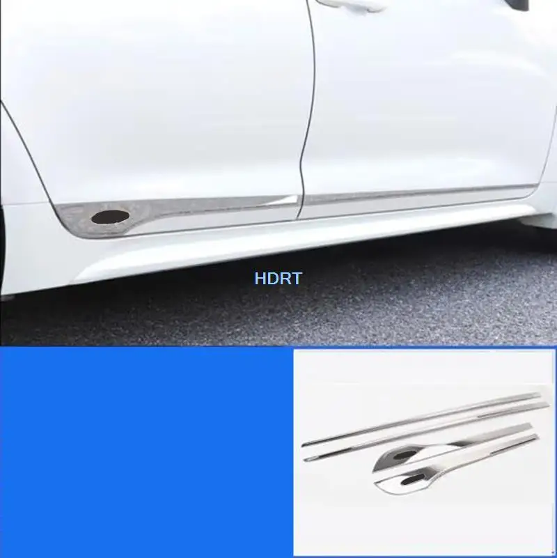 

Car Styling Accessories Side Door Edge Moulding Body Trim Exterior Sticker Strip Skirt Molding Part For Toyota Corolla 2019 +