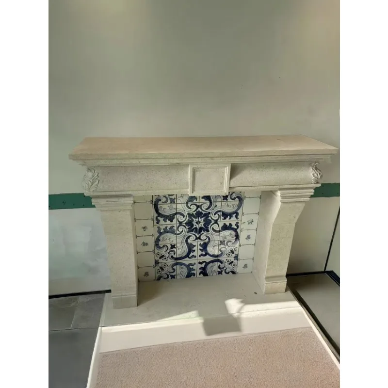 

Natural travertine fireplace antique medieval fireplace decorative cabinet
