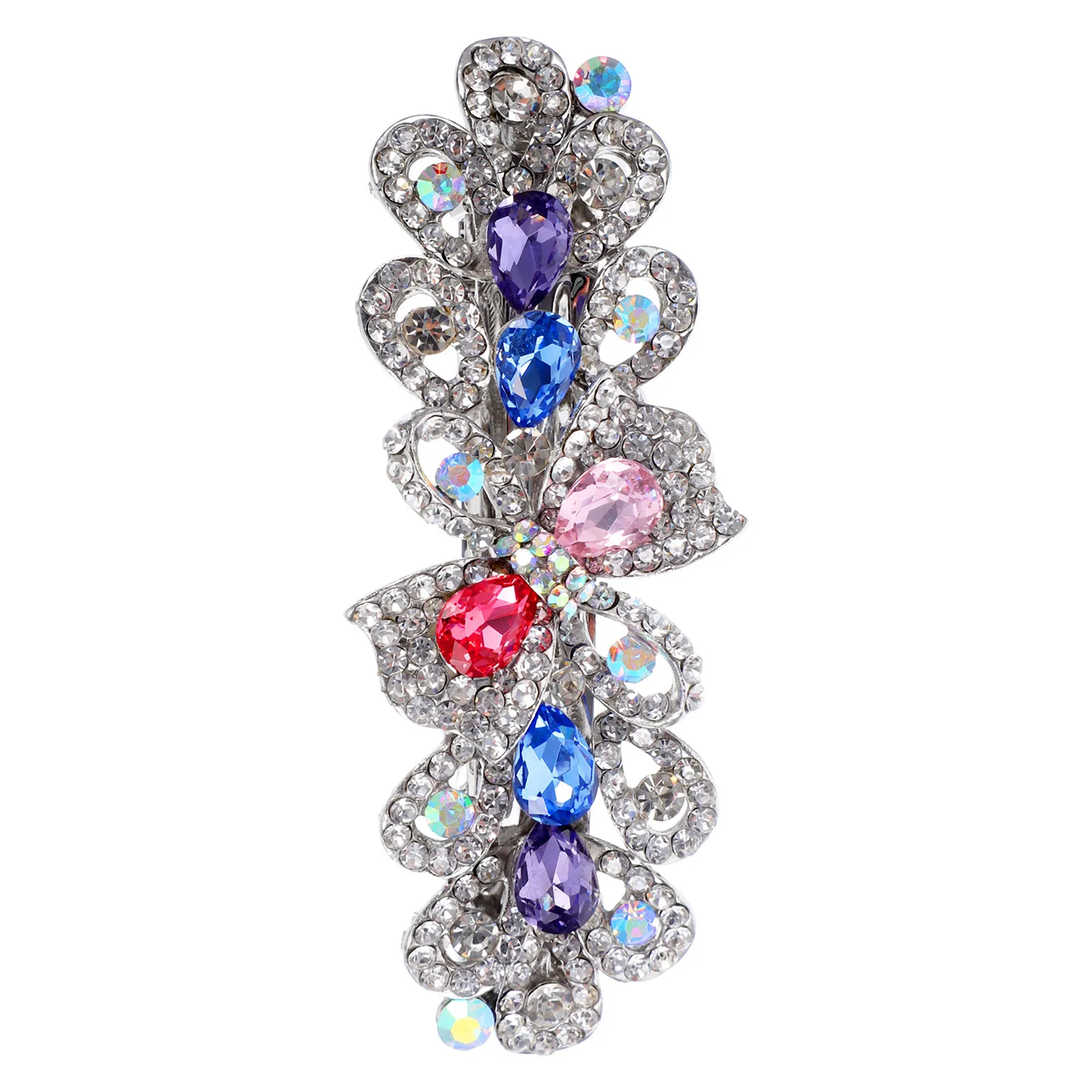 

Rhinestone Hair Clip Women Fashion Delicate Design Stable Hairpin for Honeymoon Graduation Hair Accessories for Women