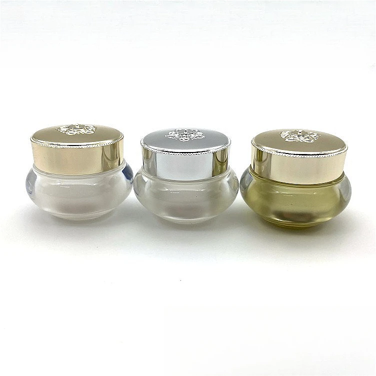 

Acrylic Crown Lid Cream Jar 5g 8g 10g 20g 30g 40g, Empty Cosmetic Container for Luxury Face Cream & Eye Cream