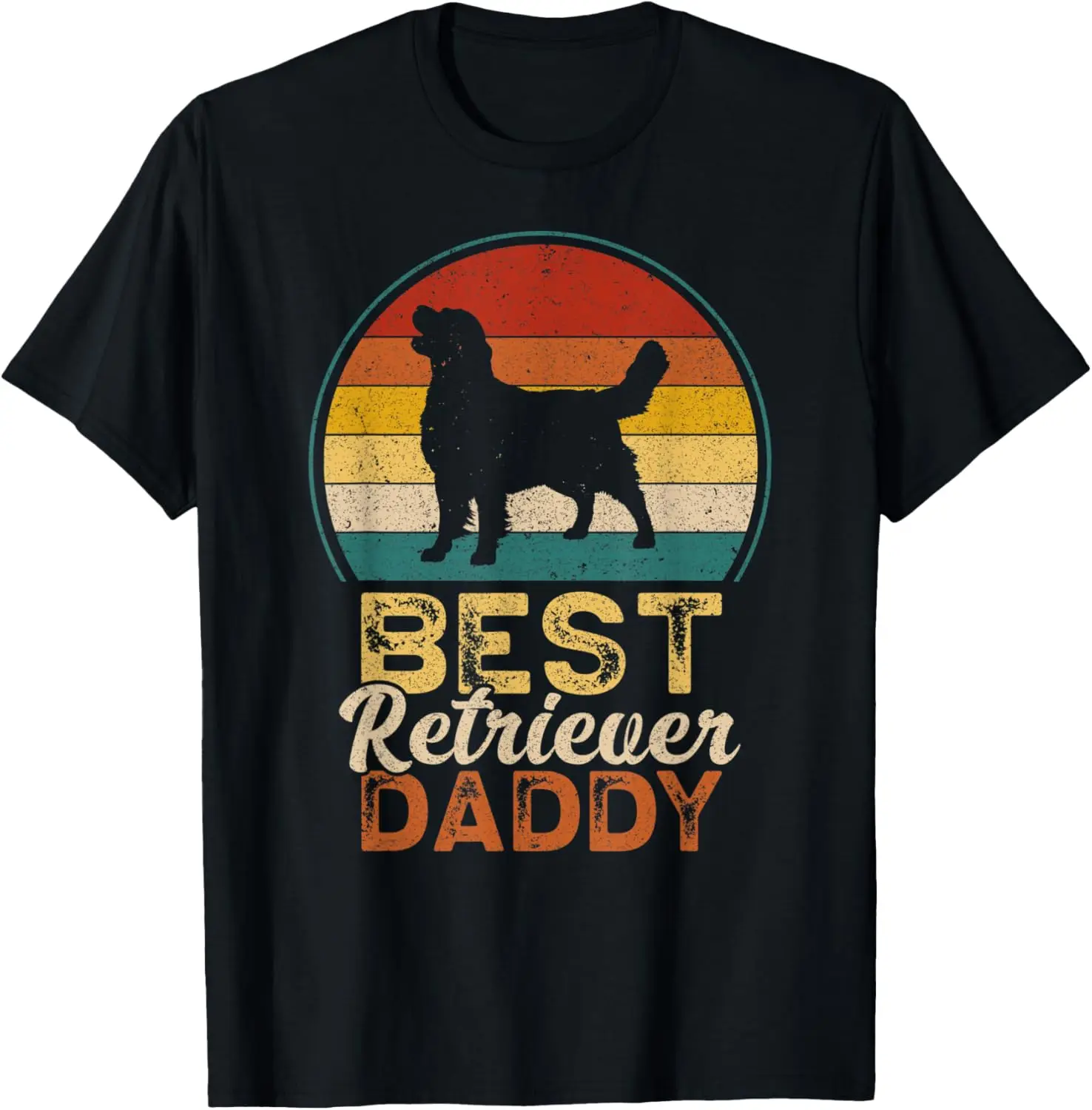 

Mens Best Retriever Daddy, Father's Day, Golden Retriever Dad T-Shirt