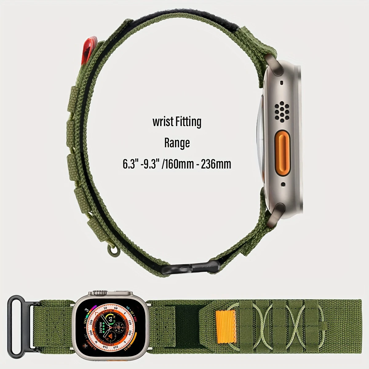 Tactical Alpine Strap Strap for Apple Watch Series 9 8 7 6 SE Ultra 2 Military Bracelet Iwatch 44mm 45mm 49mm 40mm 42mm 41mm 38 image 5