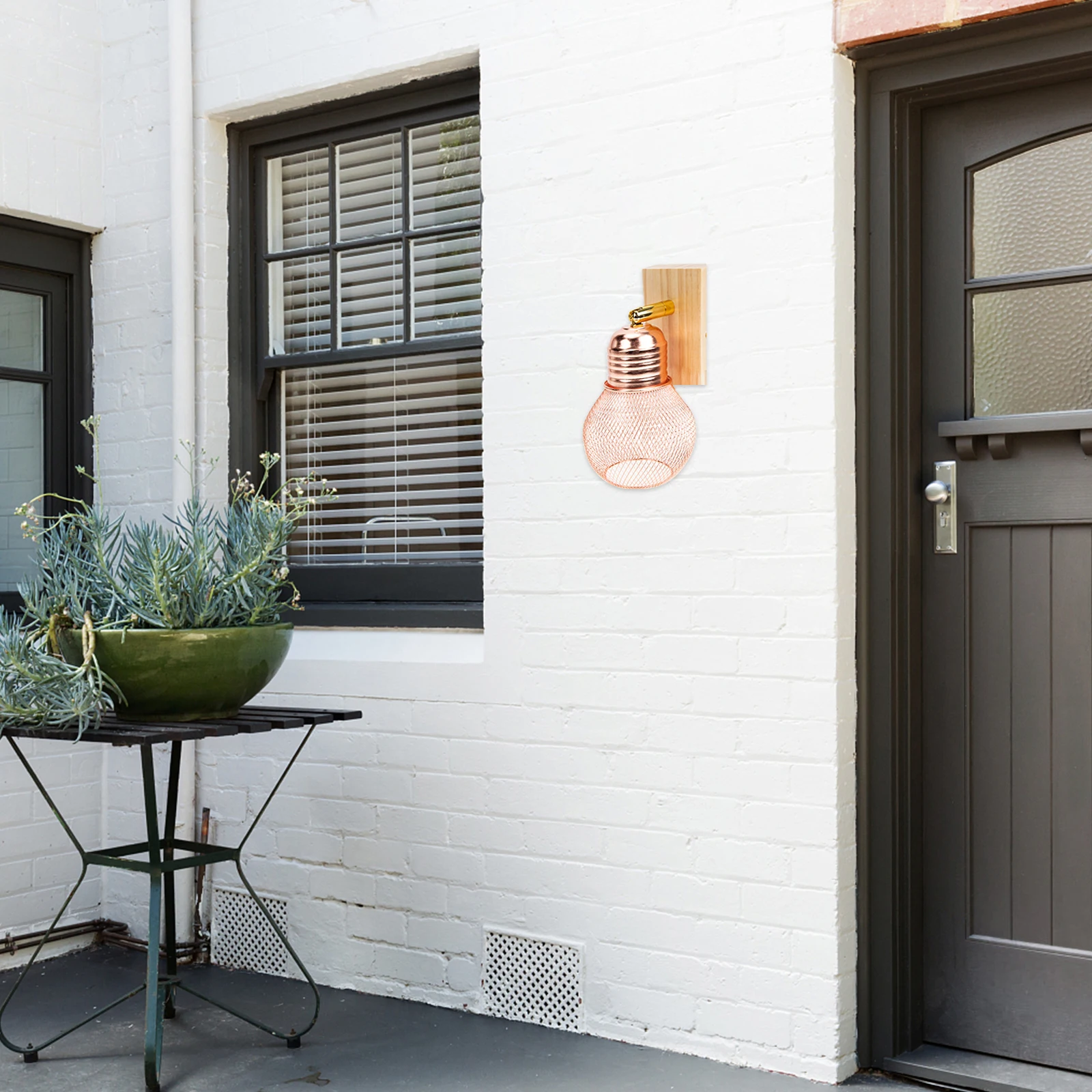 

Wooden Wall Lamp Style Bedroom Bedside Light Corridor Porch Indoor Decorative Wall Light for Home Hotel