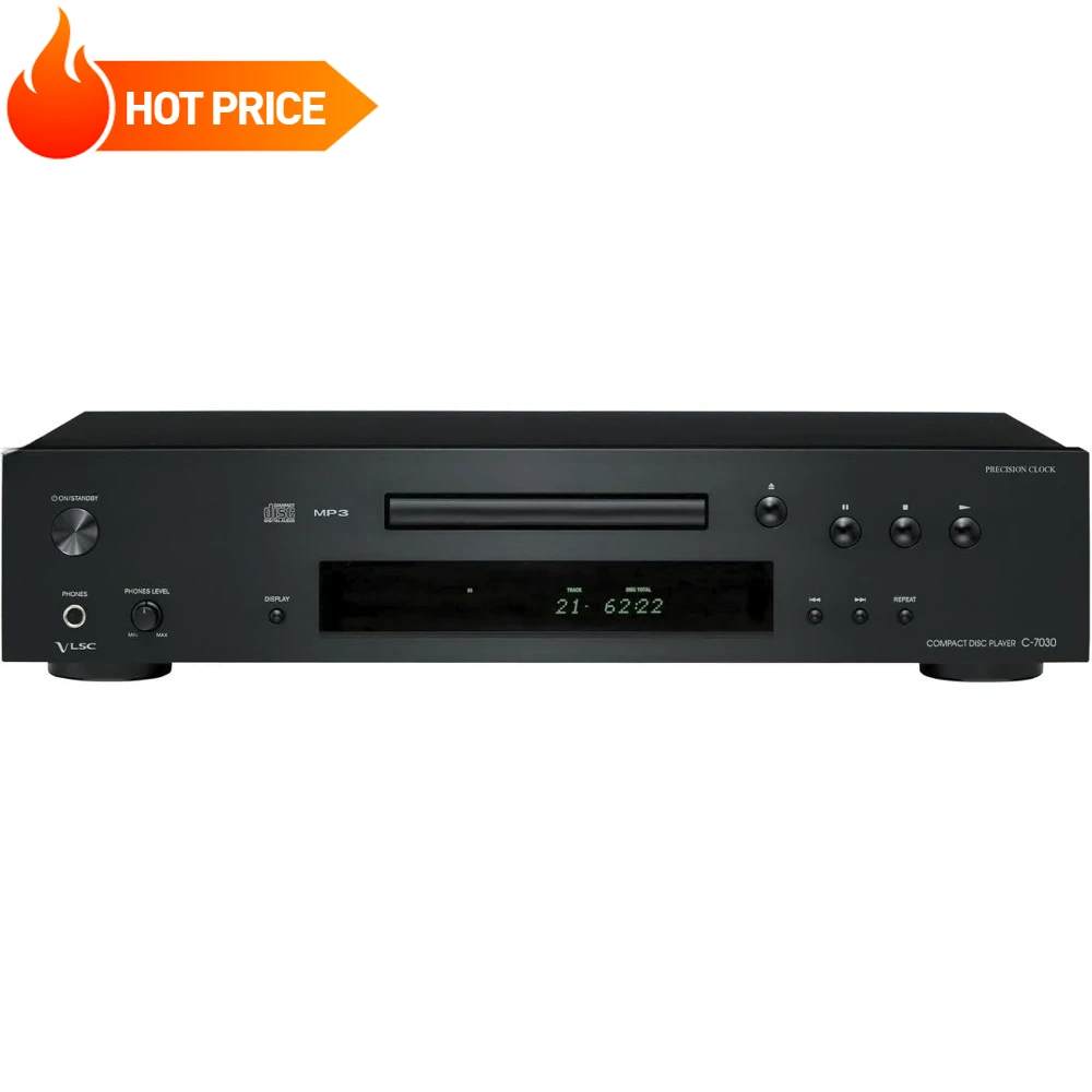 CD 및 테이프 플레이어/ 블랙 C-7030 홈 오디오 CD 플레이어, 최고, 견고한 알루미늄 전면 패널로 세련된 외관 제공, 사용하기 쉬움