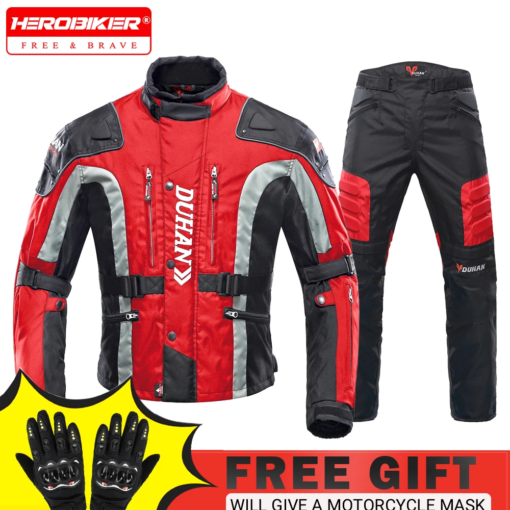 

Мотоциклетная куртка для верховой езды, водонепроницаемая, ветрозащитная, с защитой от падения, куртка для верховой езды по бездорожью, куртка с зажимом для брюк, всесезонная теплая рыцарская куртка