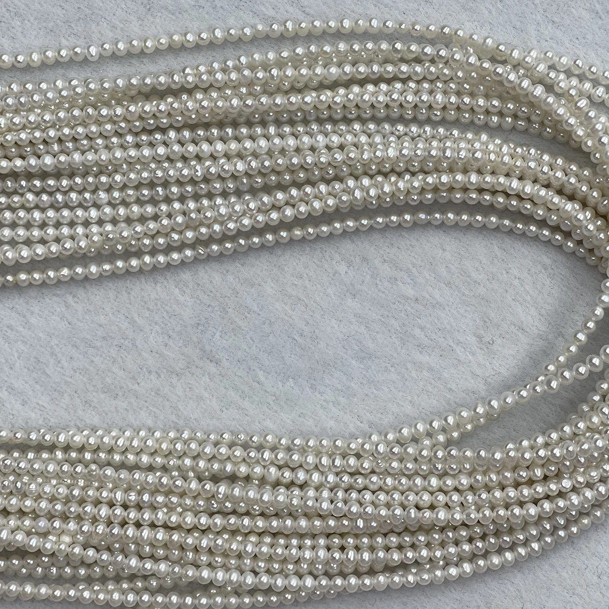 AA 2–2.5mm 36cm Potato-shaped Strand Beads Through-Hole Natural Freshwater Pearls for Jewelry Making DIY Necklaces Accessories
