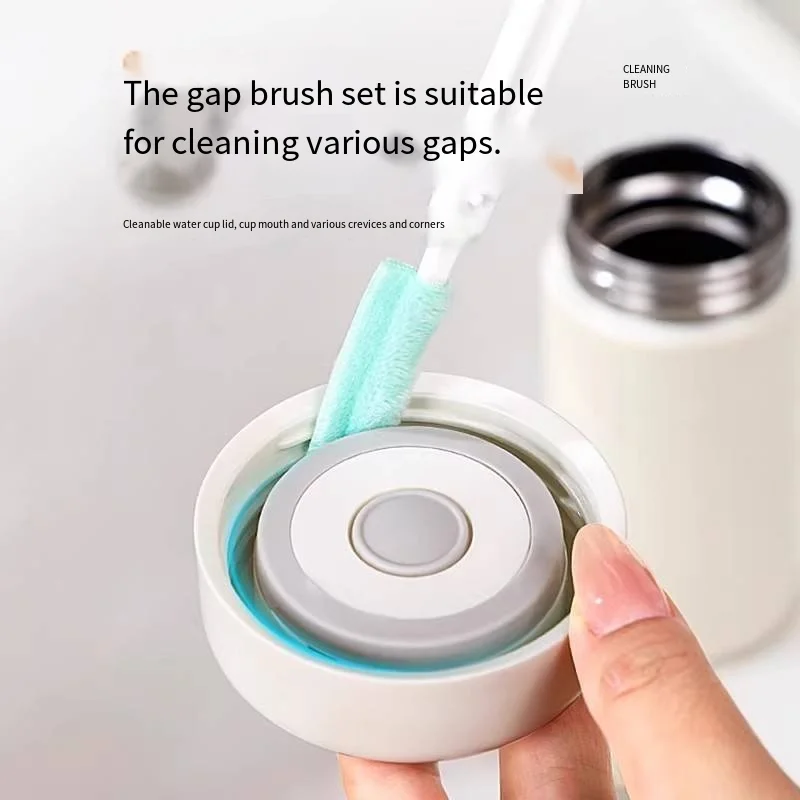 Cup Lid Gap Brush Cleaning Brush for Cup Bottle Lid Gap Small Brush No Dead Angle Cleaning Tool Marvel