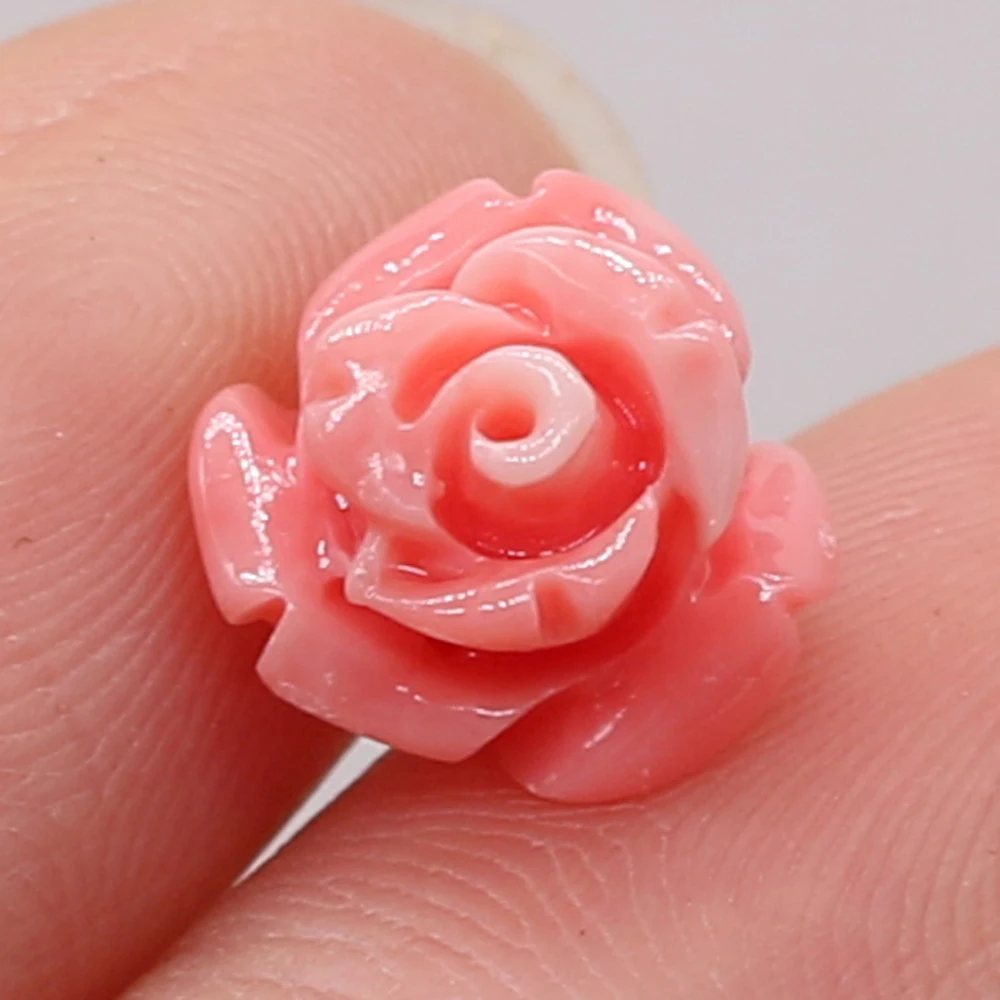 10pcs/Pack 10/11/12/15mm Flower Shape Red Natural Coral Loose Beads for Jewelry Making DIY Necklace Bracelet Earrings Accessory